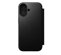 NOMAD Modern Leather Folio for iPhone 17, Protective Case Made of Polycarbonate and High-Quality Genuine Leather Coating, MagSafe Compatible, Black