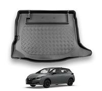NOMAD Nissan Leaf (2018+) Boot Liner Tailored Fit Car Floor Mat Protector Non Slip Waterproof Raised Edges Compatible Custom Fit Accessory Black Dog & Pet Friendly Easy Install All-Weather