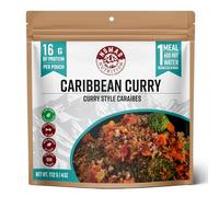 NOMAD NUTRITION Caribbean Curry - Plant Based, Protein Packed, Nutritious dehydrated Meal for Camping, Travel, Adventure on The go (4 oz)