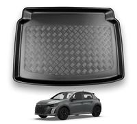 NOMAD Peugeot 308 (2021+) Boot Liner [Not for PHEV Models] Tailored Fit Car Floor Mat Protector Non Slip Waterproof Raised Edges Compatible Custom Fit Accessory Black Dog & Pet Friendly