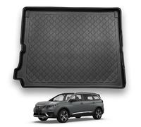 NOMAD Peugeot 5008 (2017+) Boot Liner [Fits 7 Seats Model with 3rd Row Folded] Premium Tailored Fit Mat Protector Recyclable Waterproof Dog & Pet Friendly Raised Edges Compatible Custom Fit Accessory