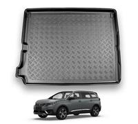 Nomad Peugeot 5008 (2017+) Boot Liner (Fits 7 Seats Model With 3Rd Row Folded) Tailored Boot Mat Protector Waterproof Accessory