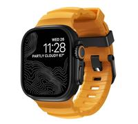 Nomad Rocky Point 2 Sol Black HW - Apple Watch Ultra 4 Band 49mm | Apple Watch Ultra Band 1-4, Apple Watch Bands for Men, Titanium Hardware, Waterproof FKM Rubber, Series 1-12 & SE Compatible