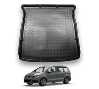 Nomad Seat Alhambra (2010+) Boot Liner (Fits 7 Seats Model With 3Rd Row Folded) Tailored Boot Mat Protector Waterproof Accessory