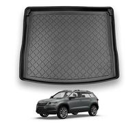 NOMAD Skoda Karoq (2017+) Boot Liner [Upper Boot Position] Premium Tailored Car Floor Mat Protector Recyclable Thermoplastic Waterproof Dog & Pet Friendly Raised Edges Compatible Custom Accessory