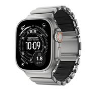 NOMAD Stratos Band I for AppleWatch 42/44/45/46/49 mm I Hybrid Design, verschiedene größen, FKM, Titanium