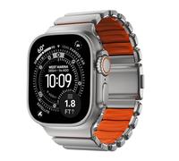 NOMAD Stratos Band I for AppleWatch 42/44/45/46/49 mm I Hybrid Design, verschiedene größen, FKM, Titanium