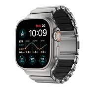 NOMAD Stratos Band I for AppleWatch 42/44/45/46/49 mm I Hybrid Design, verschiedene größen, FKM, Titanium