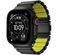NOMAD Stratos Band I for AppleWatch 42/44/45/46/49 mm I Hybrid Design, verschiedene größen, FKM, Titanium