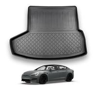 Nomad Tesla Model S (2021+) Boot Liner Premium Tailored Fit Boot Mat Protector Easy Install Thermoplastic Waterproof Raised Edges