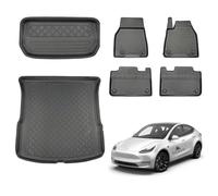 NOMAD Tesla Model Y (2021+) Boot Liner Premium Tailored Fit Car Floor Mat Protector Easy Install Non Slip Thermoplastic Waterproof Dog & Pet Friendly Raised Edges Compatible Custom Fit Accessory