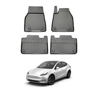 NOMAD Tesla Model Y (2021+) Boot Liner Tailored Fit Car Floor Mat Protector Non Slip Waterproof Raised Edges Compatible Custom Fit Accessory Black Dog & Pet Friendly Easy Install All-Weather