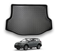 NOMAD Toyota RAV 4 (2013-2018) Boot Liner [Not for Hybrid Models] Tailored Fit Car Floor Mat Protector Non Slip Waterproof Raised Edges Compatible Custom Fit Accessory Black Dog & Pet Friendly
