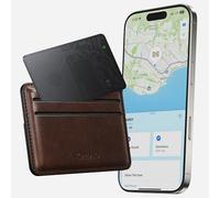 Nomad Tracking Card Carbide, Slim Card Tracker with IPX7 Waterproof and Dust Proof - Card Tracker for Wallet & Luggage, 5 Months GPS Tracker Long Battery Life, Rechargeable, Compatible with iOS Only