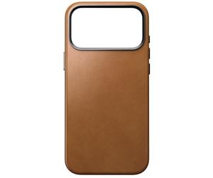 NOMAD Traditional Leather Case | for iPhone 17 Pro Max | Protective Case Made of High-Quality Genuine Leather | MagSafe Compatible | English Tan