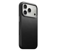 NOMAD Traditional Leather Case for iPhone 17 Pro, Protective Case Made of High-Quality Genuine Leather, MagSafe Compatible, Black