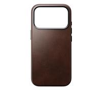 NOMAD Traditional Leather Case | For iPhone 17 Pro | Protective Case Made of High-Quality Genuine Leather | MagSafe Compatible | Rustic Brown Horween