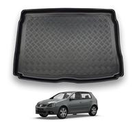NOMAD VW Golf (2003-2008) [MK5] [Hatchback] Boot Liner Tailored Fit Car Floor Mat Protector Non Slip Waterproof Raised Edges Compatible Custom Fit Accessory Black Dog & Pet Friendly