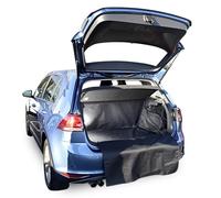 NOMAD VW Golf MK7 (2013-2019 Boot Liner [Upper Boot Position] Tailored Fit Car Floor Mat Protector Non Slip Waterproof Raised Edges Compatible Custom Fit Accessory Black Dog & Pet Friendly