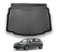 NOMAD VW Golf MK7 (2013-2019) [Hatchback] Boot Liner [Fits Mini Spare - Tyre Repair Kit] Tailored Fit Car Floor Mat Protector Waterproof Raised Edges Compatible Custom Accessory Dog & Pet Friendly
