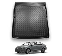 NOMAD VW Passat (2011-2014) Boot Liner [Saloon Models] Tailored Fit Car Floor Mat Protector Non Slip Waterproof Raised Edges Compatible Custom Fit Accessory Black Dog & Pet Friendly
