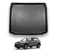 NOMAD VW Tiguan (2007-2016) Boot Liner [Lower Boot - Not for models with Space Saver Spare Wheel] Tailored Mat Protector Non Slip Waterproof Raised Edges Compatible Custom Accessory Dog & Pet Friendly