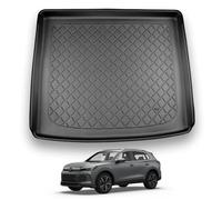 NOMAD VW Tiguan (2023+) Boot Liner [Upper Boot] Premium Tailored Fit Car Floor Mat Protector Recyclable Thermoplastic Waterproof Dog & Pet Friendly Raised Edges Compatible Custom Fit Accessory Black