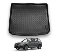 NOMAD Boot Liner Mat for VW Touareg 2003-2010, Tailored PE Car Boot Protector Tray, Waterproof Raised Edge Trunk Mat, Easy Clean Cargo Floor Liner