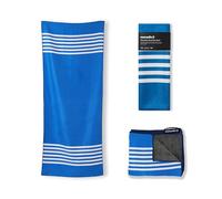 Nomadix Original Towel - Perfect for Beach, Pool, Travel, Camping, Yoga - Made with Recycled Materials - Super Absorbent - Sand Resistant - Poolside Navy