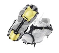 Nomadnia Crampons for Hiking Boots Men/Women, Unisex Spikes for Shoes, Shoe Traction Devices for Hiking, Snow Walking, Jogging, Universal Fit. Bright Yellow.