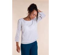 Nomads Clothing Women's Broderie Top in White | Size: 16 Nomads Clothing White 16