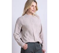 Nomads Clothing Women's Cable Knit Jumper in Light Sand | Size: Medium Nomads Clothing Light Sand M