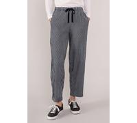 Nomads Clothing Women's Cotton Check Trousers in Black | Size: 10 Nomads Clothing Black 10