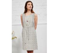 Nomads Clothing Women's Cotton IKAT Tunic Dress in Off-White | Size: 16 Nomads Clothing Off-White 16