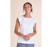 Nomads Clothing Women's Cotton Jersey Top in White | Size: 18 Nomads Clothing White 18