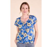 Nomads Clothing Women's Cotton Pintuck Top in Cobalt | Size: 8 Nomads Clothing Cobalt 8