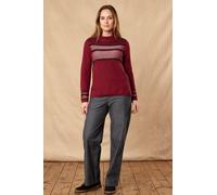 Nomads Clothing Women's GOTS Organic Cotton Banding Jumper in Burgundy | Size: Small Nomads Clothing Burgundy S