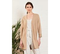 Nomads Clothing Women's GOTS Organic Cotton Marl Kimono Cardi in Camel | Size: Large Nomads Clothing Camel L