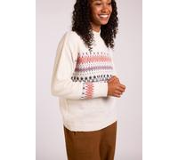 Nomads Clothing Women's Recycled Fairisle Jumper in Ivory | Size: Large Nomads Clothing Ivory L