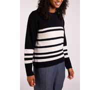 Nomads Clothing Women's Recycled Striped Jumper in Off-White | Size: Small Nomads Clothing Off-White S