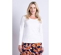 Nomads Clothing Women's Round Neck Plain Jersey Top in Ivory | Size: 16 Nomads Clothing Ivory 16