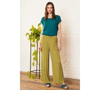 Nomads Clothing Women's Viscose Wide Leg Trousers in Green | Size: 14 Nomads Clothing Green 14