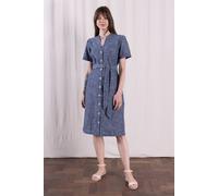 Nomads Clothing Women's Womens Button Through Dress in Blue | Size: 8 Nomads Clothing Blue 8