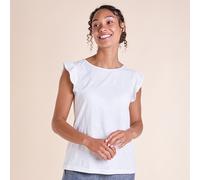 Nomads Frill Shell Top - White