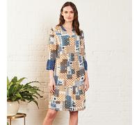 Nomads Gathered Tunic Dress - Ivory