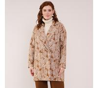 Nomads Leaf Handloom Coat - Tawny