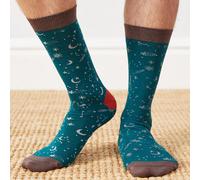 Nomads Organic Cotton Stargazers Socks - Peacock