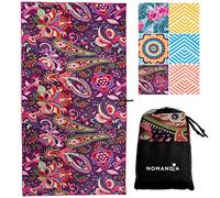 Nomandia Microfibre Beach Towel - Quick Dry Extra Large Microfibre Towel - Sand Free & Lightweight Beach Towels for Adults - Ultimate Travel, Holiday & Swim Towels - Designed in the UK - Bag Included