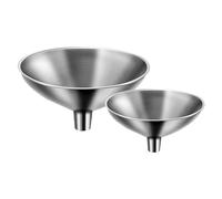 Nomatox Small Funnel Set of 2, Stainless Steel Mini Funnel for Essential Oil Transfer, Kitchen Use