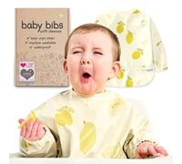 Nombear Waterproof Baby Weaning Bibs with Sleeves for 6-24 Months, 1 Pack